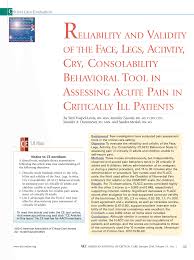 Pdf Reliability And Validity Of The Face Legs Activity