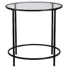 Shop our white round table selection from the world's finest dealers on 1stdibs. Soft Modern Round Side Table Black Clear Glass Sauder Target