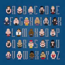 The chart can be downloaded to your computer where you can print and store it. Wrestling Alphabet Cross Stitch Pattern Cross Stitch Cross Stitch Embroidery Stitch Patterns