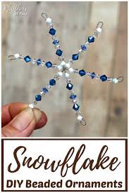 Christmas decorating is fun, but make sure your house has lots of wintertime cheer as well. How To Make Beaded Snowflake Ornaments Video Tutorial Rop