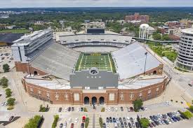 Aerial Views Of Kinnick Stadium On The Campus Of The
