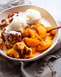 Plus you can make peach cobbler all year round; Peach Cobbler Recipetin Eats