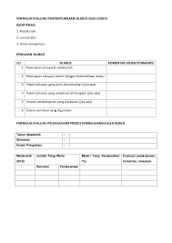Formulir ulasan restoran ini dirancang untuk tujuan ini. Kuesioner Evaluasi Proses Pembelajaran Oleh Mahasiswa