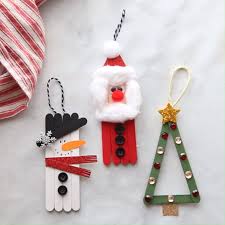 Popsicle Stick Christmas Ornaments Christmas Ornaments Popsicle Stick In 2020 Popsicle Stick Christmas Crafts Stick Christmas Tree Xmas Crafts