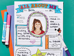 Set your first graders on the path of loving to learn about writing with easy teacher worksheets. Printable All About Me Scholastic