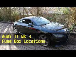 A fuse with a too high amperage could damage the electrical part and cause a fire. Audi Tt Mk 3 Fuse Box Locations Youtube