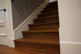 Use long strokes when painting. Wide Plank Hardwood Standard Treads Risers