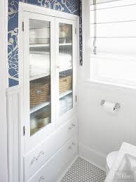 If you have a goal to built. Bhg Bathroom Storage Solutions Built In Cabinet Laurel Home