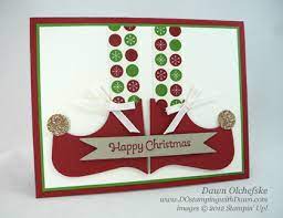 Card making tips card making tutorials card making techniques making ideas paper punch art punch art cards karten diy craft punches scrapbook i enjoy getting punchy! Dostamping Celebration Day 2 Elf Shoes Punch Art Give A Way Dostamping With Dawn Stampin Up Demonstrator