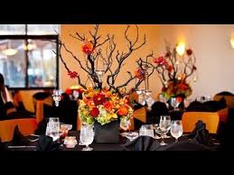 Fall halloween wedding ideas leave plenty of room for really inspiring bridal bouquets. Halloween Wedding Table Decorations Youtube