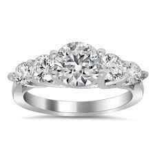 Tapered Trellis Five Stone Engagement Ring Stone Engagement Rings Engagement Rings Favorite Rings