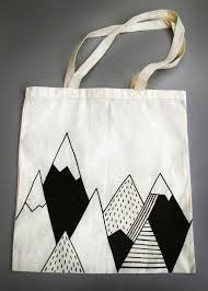 Mountain Tote Bag By Siobhan Jay Siobhanjay Com Mountaintotebag Mountain Diy Bags Purses Canvas Bag Design Diy Bag