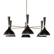6 Light Pendant In Matte Black With Brushed Gold Accents Wattage Per Bulb 40w Bulb Type E12 Total Max Wa Light Dining Room Light Fixtures Pendant Light