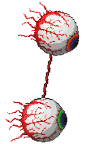 The brain of cthulhu has two stages. The Twins Spazmatism And Retinazer Terraria Terrarium Bendy And The Ink Machine Creature Design