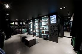 Back Lit Display Going Into Dressing Rooms Awesome Store Interiors Vans Store Design