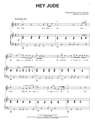 It focused on the vocals of mccartney with a piano accompaniment and added instrumentation at the song continues in sections. Hey Jude Sheet Music Epic Sheet Music