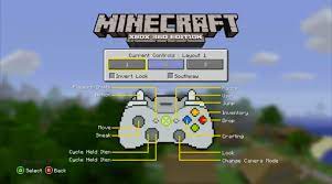 Controls Minecraft Xbox 360