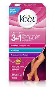 Veet Leg Body Hair Remover Cold Wax Strips 40 Ct In 2021 Wax Strips Body Hair Removal Unwanted Hair Removal