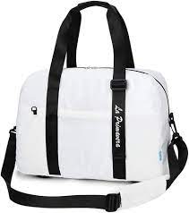 Amazon.com | DICKFIST Weekend Travel Bag Sports Duffel Overnight Trip for  Men and Women (White) | Sports Duffels
