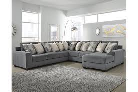 A sofa set consisting of a couch and loveseat is a great option for a medium to large living room that needs seating for up to five guests. Castano 4 Piece Sectional With Chaise Ashley Furniture Homestore