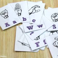 Sign language is relatively easy to learn for non hearing impaired individuals. Free Printable Flashcards Sign Language Alphabet Flashcards