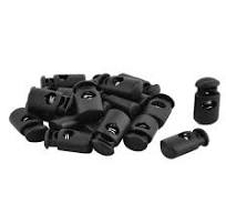 uxcell Plastic Adjustable Clothes Coat Drawstring Cord Lock Toggle Stopper  Fastener 20pcs