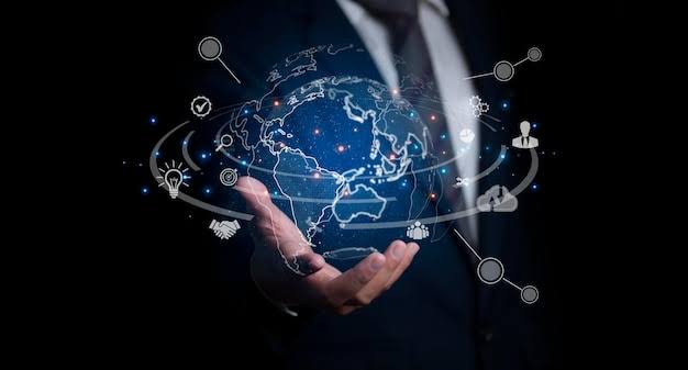 A global digital marketing network connects advertisers worldwide., AI generated