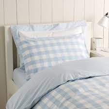 The set of single duvet cover and matching oxford style pillowcase (the pillowcase is included) is excellent value for money. Love Gingham Bed Linens Luxury Bed Linen Design White Linen Bedding