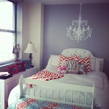 Grey And Orange Bedroom Chevron And Sunny Small Bedroom Decor Bedroom Diy Cute Bedroom Ideas