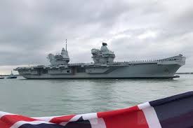 Hamilton, dso and bar, rn), entered no.1 dock at the rosyth dockyard for further outfitting. Hms Prince Of Wales Britain S Newest Aircraft Carrier Arrives In Port After Trials Upi Com