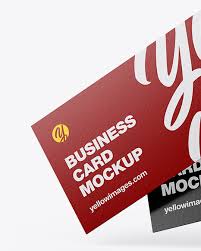 Here's a realistic paper logo mockup that will help your client envision branding on stationery. Paper Business Cards Mockup In Stationery Mockups On Yellow Images Object Mockups