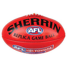 Sherrin Afl Replica Game Ball Red Afl Football Geelong Football