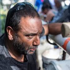 Riyaz Rawoot's improvised PVC pipe structure at the Kildare Road...