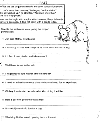 Quotation Marks Grammar Worksheets Quotations Quotation Marks