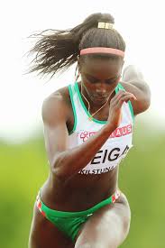 Atleta de salto em comprimento e triplo salto. Evelise Veiga Zimbio