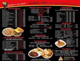 Nick S Gyros Menu In Chicago Heights Illinois Usa