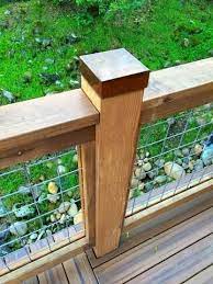 Patio led front door garden lighting solar post lights outdoor deck fence cap for villa main gate. Square Copper Post Caps Short Height Of Posts Cap About 1 Visible Below Cap Lip Backyard Fences Deck Post Diy Deck