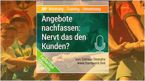 Der kunde wartet darauf dass sie sich melden das mache ich selbst auch so denn ich will testen ob der anbieter professionell genug ist nachzufassen und mich wirklich als kunden haben will. Nach Deinem Angebot Nachfassen Oder In Ruhe Lassen Mehrwerte Von Thorsten Moortz