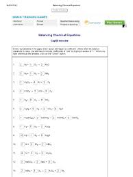 Identify the reactants and moles, molecules, and grams worksheet answer key 1) how many are there in 24 grams of fef 3? Balancing Chemical Equations Gapfill Exercise Chemical Engineering Physics
