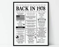 For a printable version of these questions and answers, click on the thumbnail. Born In 1978 Etsy