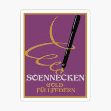 Einen umschlag, ordner oder eine mappe zu beschriften. Purple Fountain Pen Stickers Redbubble