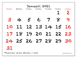 Mars 2021 kalendern kommer även med ett par vackra färgdesigner som du enkelt kan skriva ut på a4 papper. Kalender 46sl Januari 2021 For Att Skriva Ut Michel Zbinden Sv