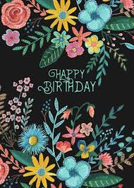 Enjoy these funny memes by. Modern Black Watercolours Floral Birthday Card Zazzle Com Happy Birthday Wishes Cards Happy Birthday Greetings Happy Birthday Cards