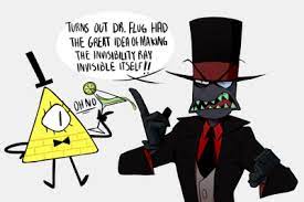 Bill Cipher Tumblr Villainous Crossover Cartoon Crossovers Villainous Black Hat