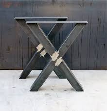 Pieds De Table En Metal De Forme Industrielle X 3 X 3 Etsy Table Legs Metal Table Legs Metal Table