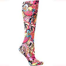 Celeste Stein Women S Knee High 8 15mmhg Compression Sock Is Sure To Add Some Personal Style To You Knee High Compression Socks Compression Socks Medical Socks