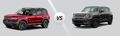 The release of the 2021 ford bronco and bronco sport have stirred your inner child and you want to get in on the fun. 2021 Ford Bronco Sport Vs 2021 Jeep Renegade Compare Specs Jacky Jones Ford