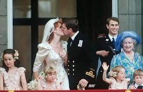 The Kiss Prince Andrew And Sarah Ferguson After The Wedding Ceremony