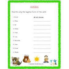 Phonics, sight words, counting numbers, addition and subtraction English Verbs Worksheet 3 Grade 2 Estudynotes