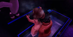 Парочка из Roblox 3D и их горячий секс в душе